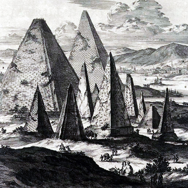 Visão renascentista das pirâmides do Egito