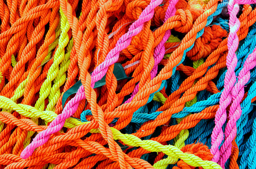 cordas coloridas