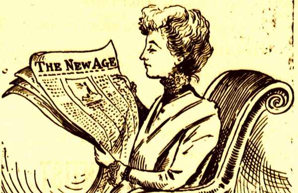 Mulher lê jornal
