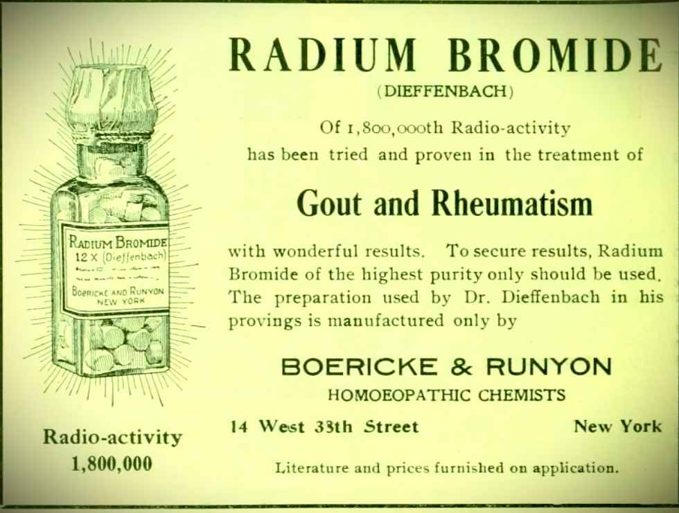 radium bromide Homeopathy