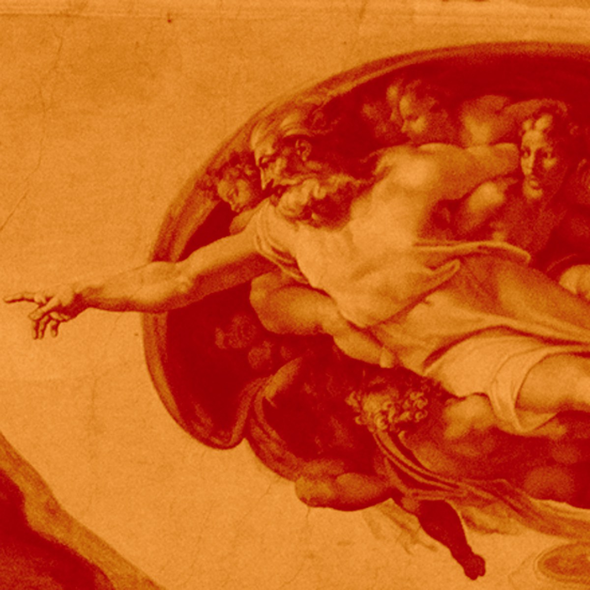 Deus criando o homem, segundo Michelangelo