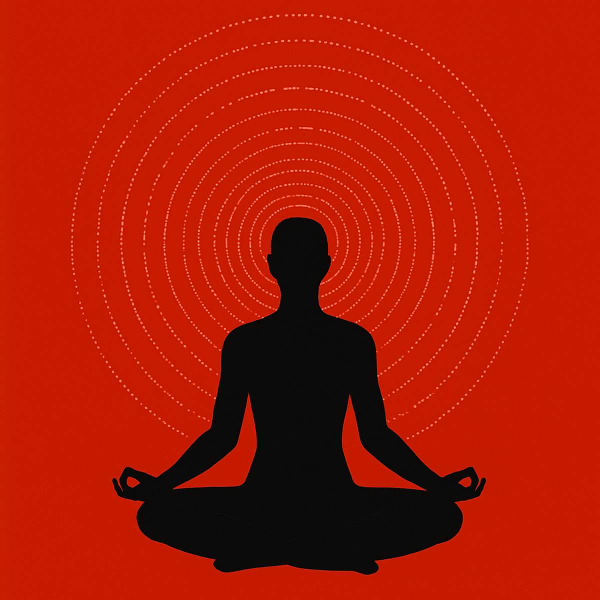 pessoa em posição de lótus