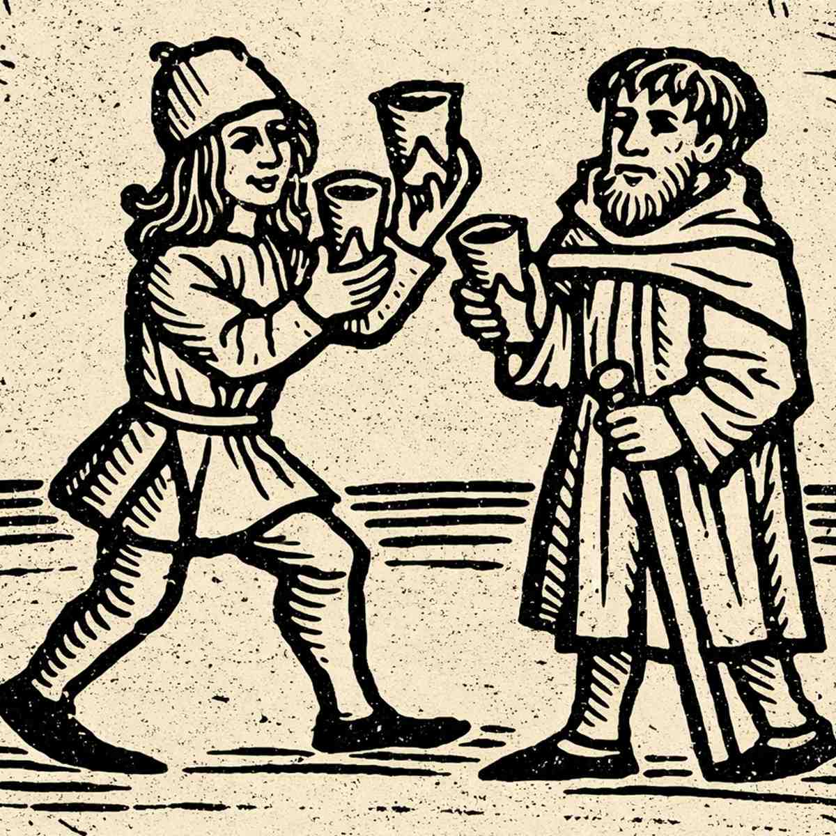 homem oferecendo a outro copo com bebidas