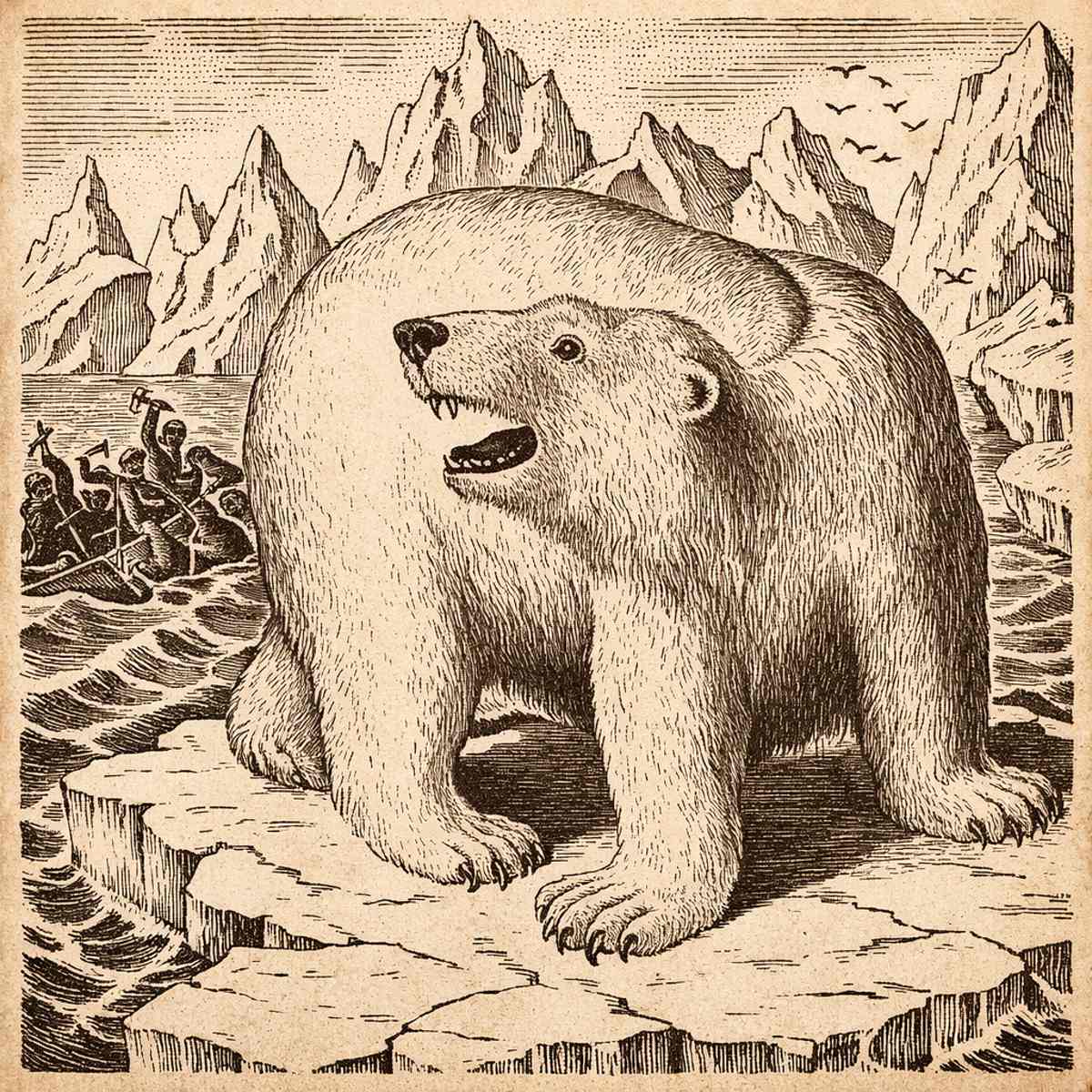 caçada a urso polar