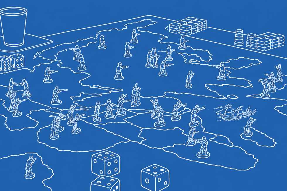 mapa como tabuleiro de jogo