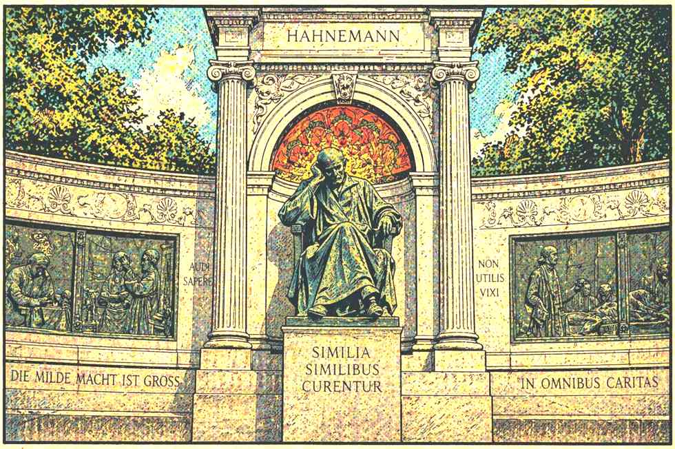 estátua de S. Hahnemann