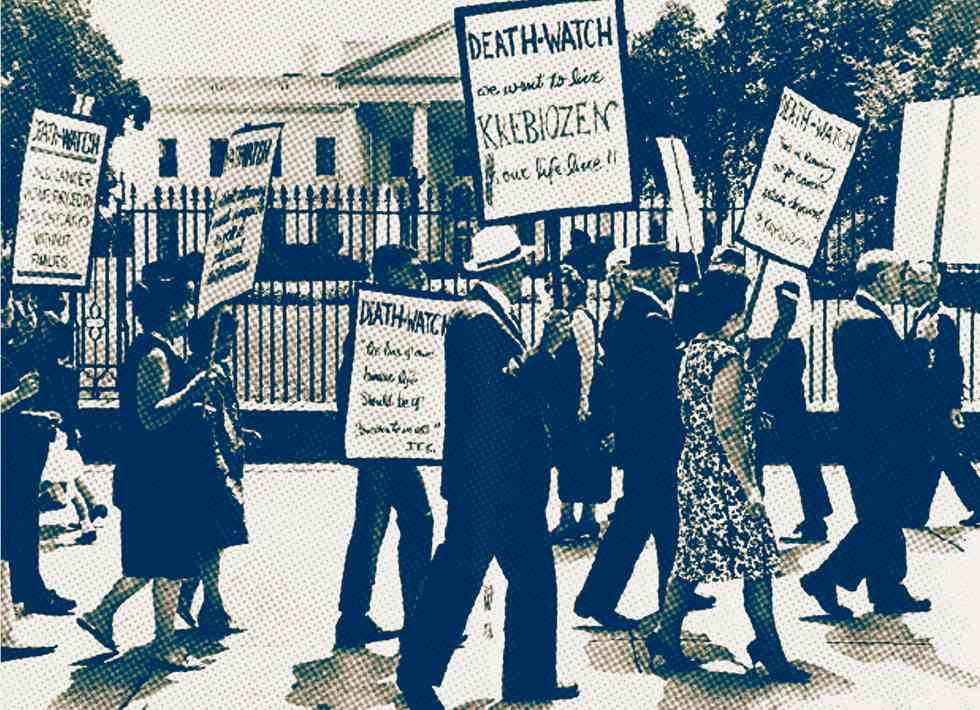 manifestação pró-Krebiozen em Washington, DC