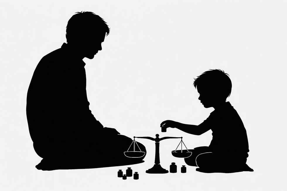 criança aprendendo o básico sobre ciência