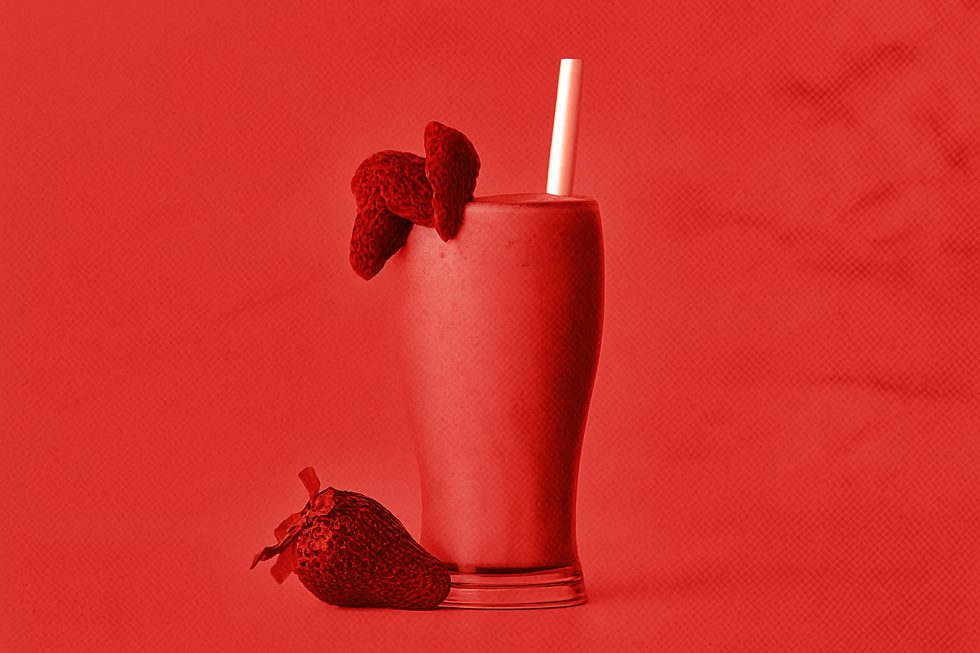 Milk-shake de morango