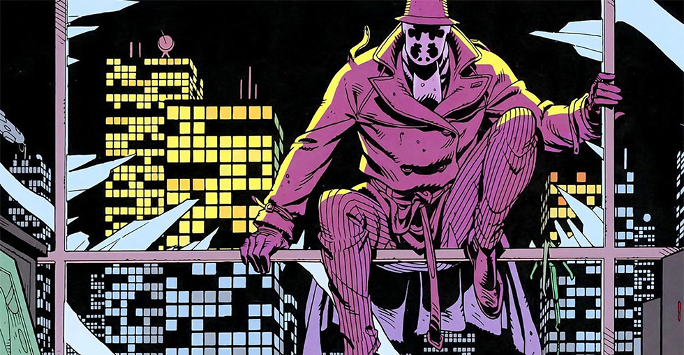 O personagem Rorschach, da graphic novel Watchmen