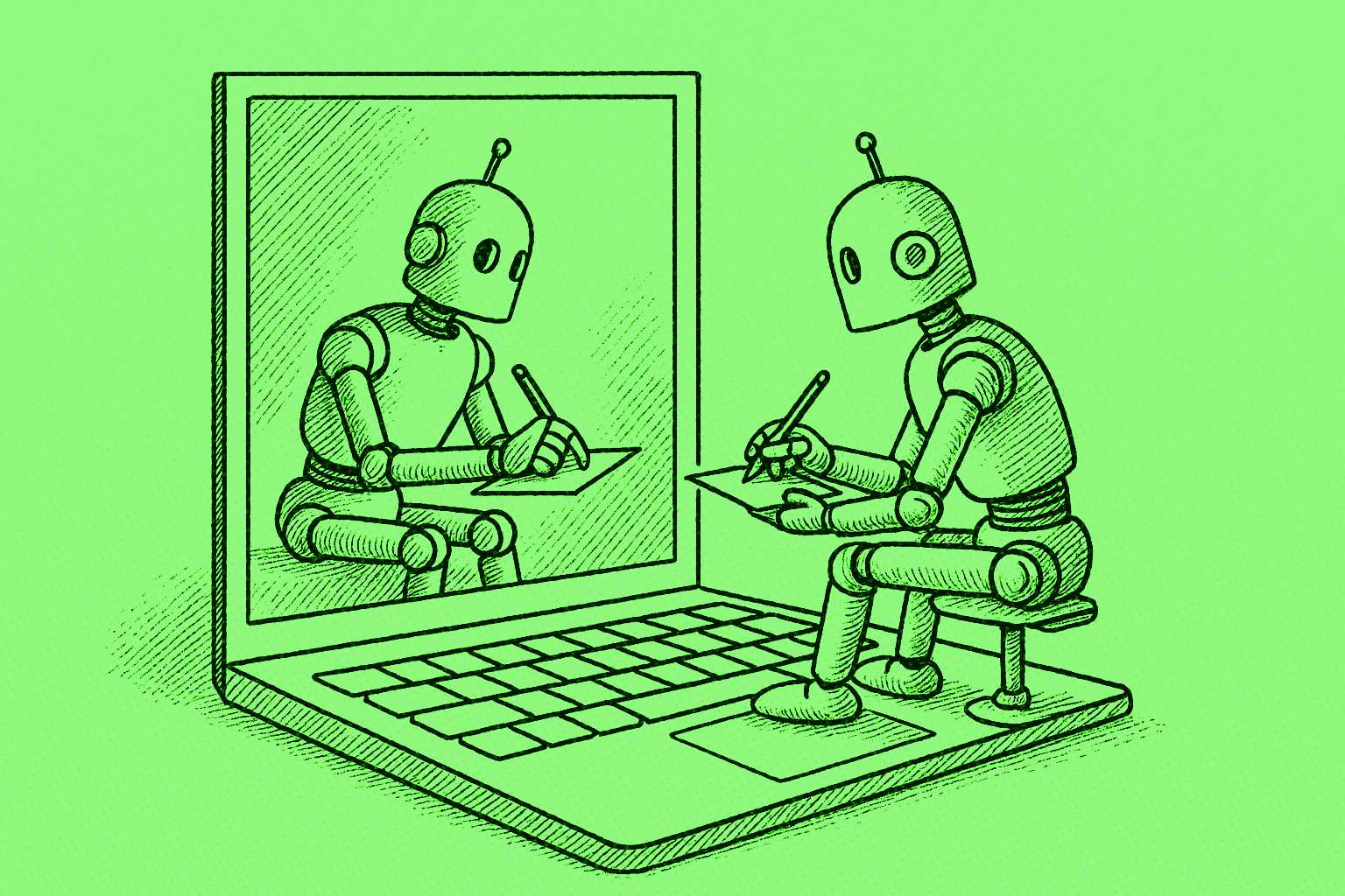 robô cientista e revisor