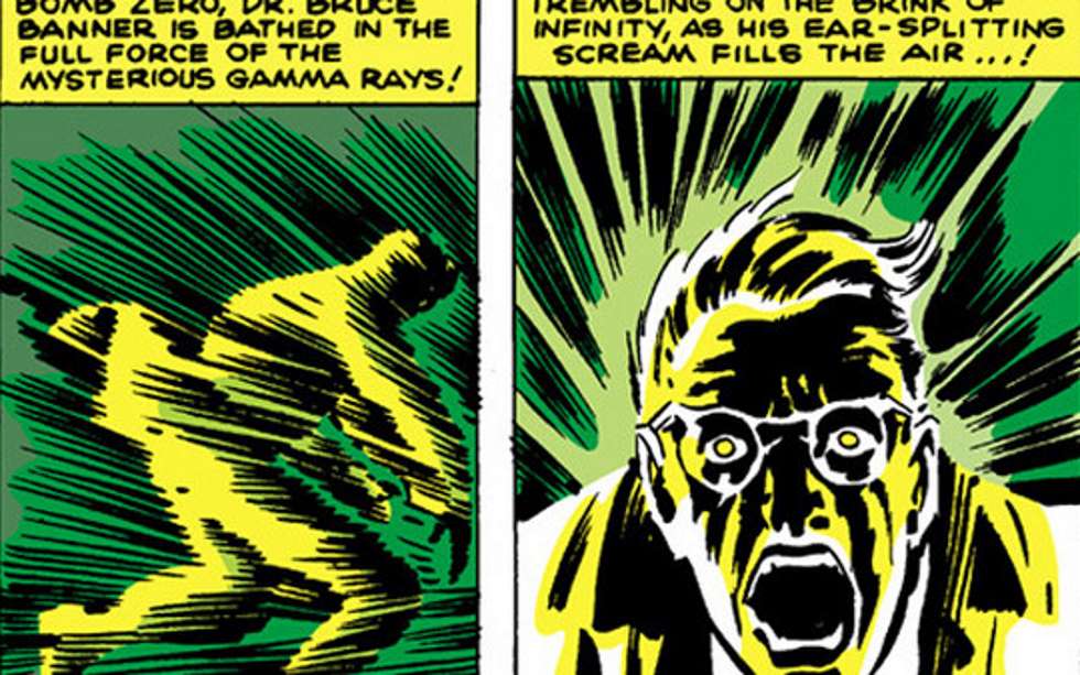 Feixe de raios gama transforma Bruce Banner no Hulk